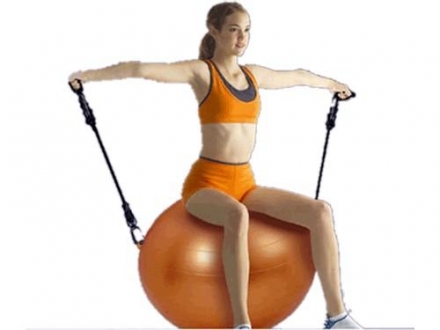 Мяч для фитнеса с эспандером &quot;GYM BALL&quot;, фото 1