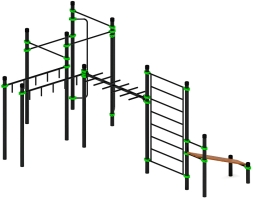 Воркаут ЛОВ 89 зеленый ВТ 101.14-02, фото 4