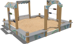 Песочный дворик Ривьера ПС104.00.1 для детской площадки, фото 1 Песочный дворик Ривьера ПС104.00.1 для детской площадки, фото 1