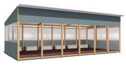 Теневой навес Классика ВСТ 1517 40 м2 для улицы, фото 1 Теневой навес Классика ВСТ 1517 40 м2 для улицы, фото 1