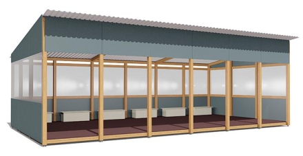 Теневой навес Классика ВСТ 1517 40 м2 для улицы, фото 1