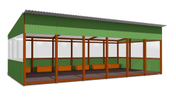 Теневой навес Классика ВСТ 1517 40 м2 для улицы, фото 2 Теневой навес Классика ВСТ 1517 40 м2 для улицы, фото 2