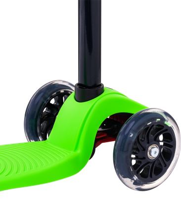 Самокат 3-колесный Snappy 3D, 120/80 мм, зеленый, фото 4