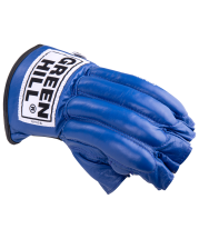 Перчатки снарядные ROYAL CMR-2076, шингарды, кожа, синие