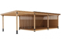 Навес-пергола с качелями Логис 6