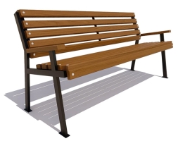 Скамейка парковая Ретро сосна 1,2 м, фото 5