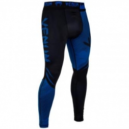 Компрессионные штаны Venum Devil Navy Blue/Black, фото 1