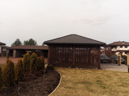 Навес для трех машин РИВЕРСАЙД Премиум комплектация, фото 3