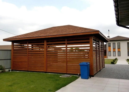 Навес для трех машин РИВЕРСАЙД Премиум комплектация, фото 9