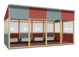 Теневой навес Классика ВСТ 1513/1 18 м2 для улицы, фото 1 Теневой навес Классика ВСТ 1513/1 18 м2 для улицы, фото 1