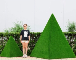 Топиари пирамида зеленая, Большая - газон Eco, фото 3