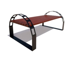 Парковая скамейка Арка, Лиственница 1,2 м, фото 4