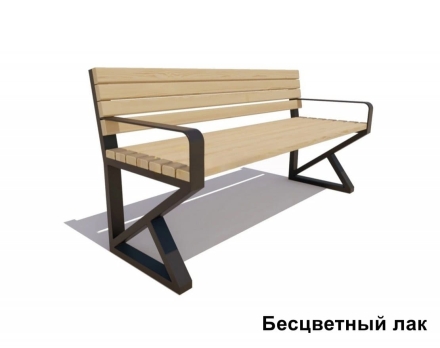 Скамейка садово-парковая Королев, Лиственница 0,6 м, фото 2