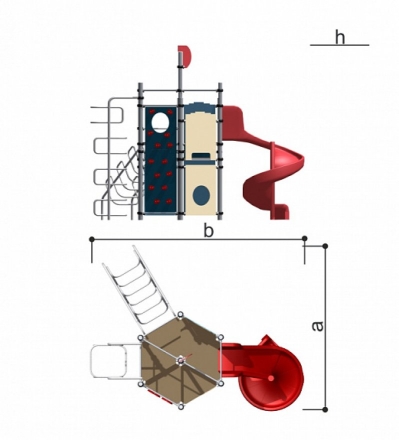 Комплекс игровой детский Romana 101.103.00, фото 4
