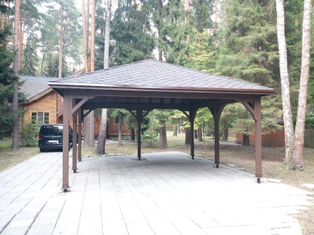 Навес для машин АСТОН Несущий каркас, фото 2