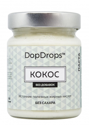 Кокосовая паста, без добавок, в стекле, 265г, фото 2