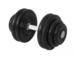 Гантель «PROFIGYM» неразборная с хромированной ручкой 56 кг, черная ГНР-56 