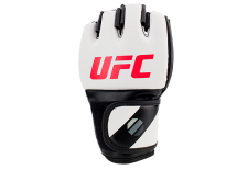 (UFC Перчатки MMA для грэпплинга 5 унций белые S/M)
