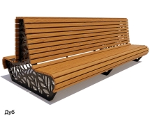 Скамейка уличная Ялта, Сосна 1,2 м Скамейка уличная Ялта, Сосна 1,2 м