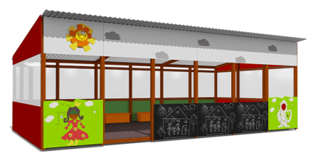 Теневой навес ВСТ 1516/3 40 м2 для улицы, фото 1