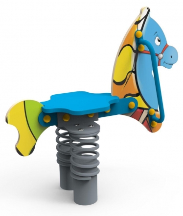 Качели на пружине «Конь», паттерн &quot;Фэнтази&quot; КЧ039.02, фото 1