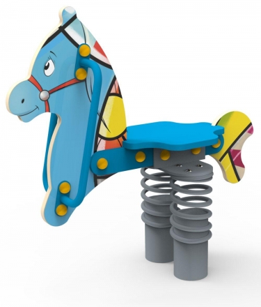 Качели на пружине «Конь», паттерн &quot;Фэнтази&quot; КЧ039.02, фото 2