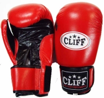 Перчатки бокс F.TECH (кожа) 10 oz красные Перчатки бокс F.TECH (кожа) 10 oz красные