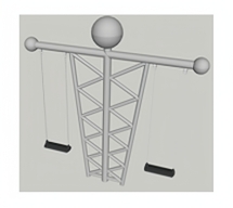 Качели Витрувианский человек Качели Витрувианский человек