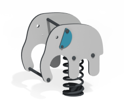 Качалка на пружине Веселая Нелли КБL-02.1 для игровой площадки Качалка на пружине Веселая Нелли КБL-02.1 для игровой площадки