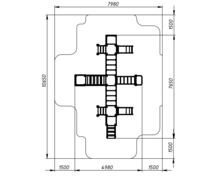 Детская игровая площадка Королевство (Коты) ДИК 1.15.05-11 H=750, фото 5