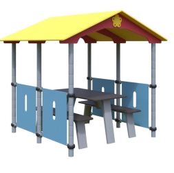Игровой домик-беседка Romana 301.07.00 со столом и скамьями для детских площадок, фото 3 Игровой домик-беседка Romana 301.07.00 со столом и скамьями для детских площадок, фото 3