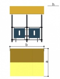 Игровой домик-беседка Romana 301.07.00 со столом и скамьями для детских площадок, фото 4 Игровой домик-беседка Romana 301.07.00 со столом и скамьями для детских площадок, фото 4