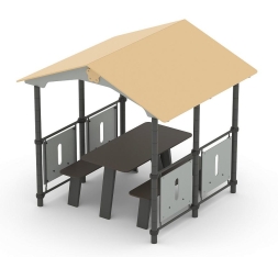 Игровой домик-беседка Romana 301.07.00 со столом и скамьями для детских площадок, фото 1 Игровой домик-беседка Romana 301.07.00 со столом и скамьями для детских площадок, фото 1