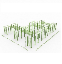 Большая площадка для воркаута W-1.9.3 Большая площадка для воркаута W-1.9.3