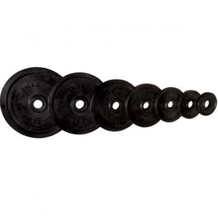 Диск &quot;Олимпийский&quot; 25 кг обрезиненный чёрный LB-25 , фото 1