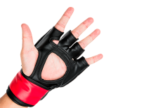 (UFC Перчатки MMA для грэпплинга 5 унций красные L/XL)