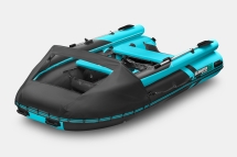 GLADIATOR E 380 X Expedition Черно-бирюзовый моторная лодка ПВХ