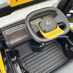 Электромобиль Mercedes-Benz Axor F Race с прицепом желтый, фото 9