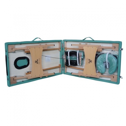 Массажный стол DFC NIRVANA, Optima, дерев. ножки, цвет зеленый (Green), фото 4