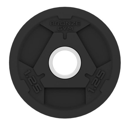Диск олимпийский BRONZE GYM обрезиненный 1,25 кг, фото 1