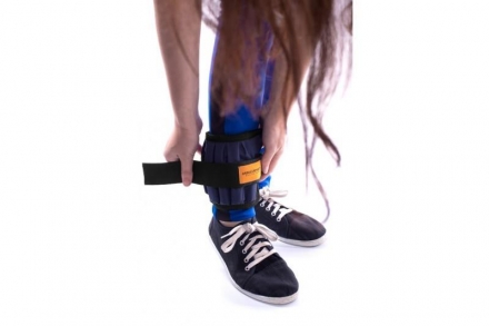 Утяжелитель на ноги 2х4 кг, синий (груз 500 г - 16 шт., металл), фото 2