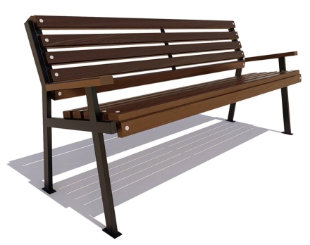 Скамейка парковая Ретро лиственница 3 м, фото 3