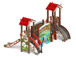 Детская игровая площадка В гостях у сказки ДИК 1.05.01.С H=900, фото 4