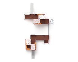 Детская игровая площадка Теремок (Пряничный домик) ДИК 2.07.03-02 H=750 H=1200, фото 5