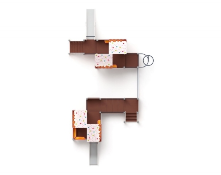 Детская игровая площадка Теремок (Пряничный домик) ДИК 2.07.03-02 H=750 H=1200, фото 5