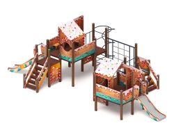 Детская игровая площадка Теремок (Пряничный домик) ДИК 2.07.03-02 H=750 H=1200, фото 3