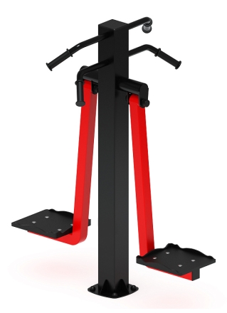 Маятник двойной (красный) - Уличный тренажер - СТ 029-11.П, фото 3