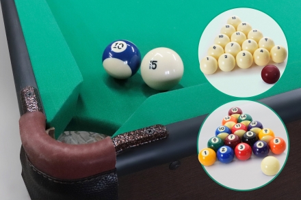 Бильярдный стол - Кадет Комби 9 Футов, Комбинированный: Русская пирамида/Американский пул, ДСП 16 ММ, фото 4