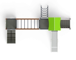 Детская игровая площадка Лукоморье ДИК 2.25.09-01.С H=1200, металлический скат, фото 5