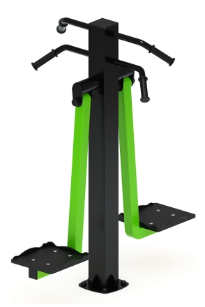 Маятник двойной (зеленый) - Уличный тренажер - СТ 029-12.П, фото 4